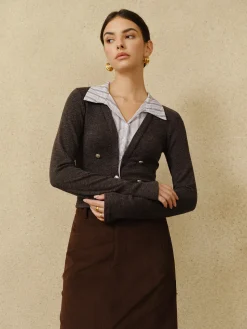 COMMENSE 2 in 1 Button Slim Polo Shirt* Blouses & Shirts|Tops