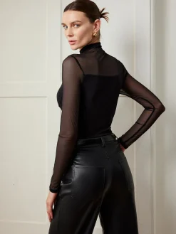 COMMENSE 2 in 1 Sheer Panel Blouse* Blouses & Shirts|Tops