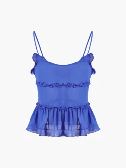 COMMENSE Aegean Sea Tied Fly Away Top* Tank Tops & Camis|Tops