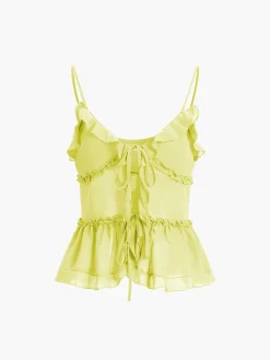 COMMENSE Aegean Sea Tied Fly Away Top* Tank Tops & Camis|Tops