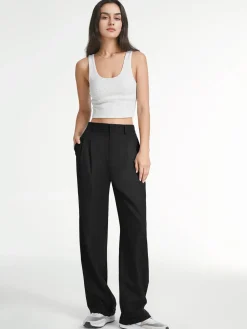 COMMENSE Airstream Straight Leg Dress Pants* Wide Leg|Pants