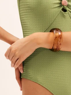 COMMENSE Amber Pattern Acrylic Bracelet* Rings & Bracelets|Accessories