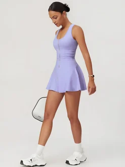 COMMENSE Anti-Exposure Active Dress* White Dresses|Black Dresses