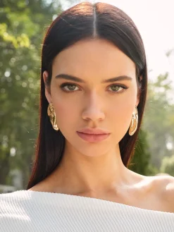 COMMENSE Asymmetric Chunky Stud Earrings* Accessories
