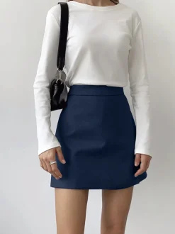 COMMENSE Asymmetric Layered Split Mini Skirt* Skirts|Bottoms