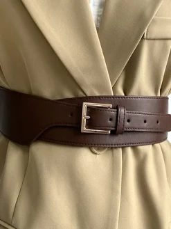 COMMENSE Asymmetric Leather Belt* Belts & Chain|Accessories
