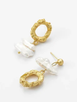 COMMENSE Asymmetric Pearl Earrings* Earrings|Accessories