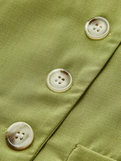COMMENSE Asymmetrical Button Pleated Shorts Set* Matching Sets