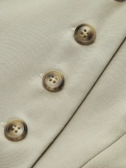 COMMENSE Asymmetrical Button Pockets Vest* Outerwear|Vests