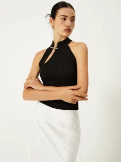 COMMENSE Asymmetrical Button Sweater Vest* Sweater Vests|Sweaters & Cardigans