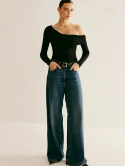 COMMENSE Asymmetrical Cold Shoulder Knitting Top* Sweater Tops|Sweaters & Cardigans