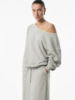 COMMENSE Asymmetrical Drawstring Pockets Skirt Set* Skirt Sets|Long Sleeve Sets