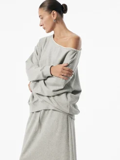 COMMENSE Asymmetrical Drawstring Pockets Skirt Set* Skirt Sets|Long Sleeve Sets