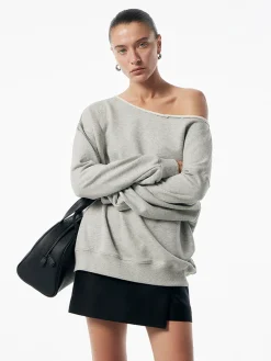 COMMENSE Asymmetrical Drawstring Pockets Skirt Set* Skirt Sets|Long Sleeve Sets