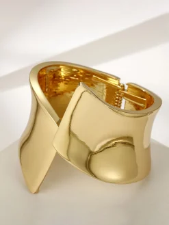 COMMENSE Asymmetrical Glossy Tunnel Bracelet* Rings & Bracelets|Accessories