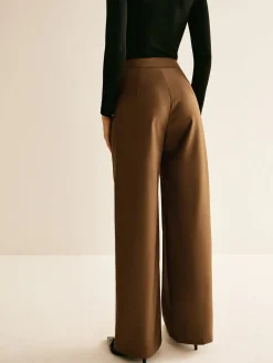 COMMENSE Asymmetrical Mid-Waist Straight Pants* Pants|Bottoms