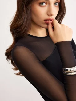 COMMENSE Asymmetrical Panel Jersey Top* T-shirts|Tops