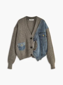 COMMENSE Asymmetrical Patchwork Pockets Cardigan* Cardigans|Sweaters & Cardigans