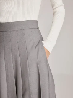 COMMENSE Asymmetrical Pleated Pockets Skirt* Skirts|Bottoms