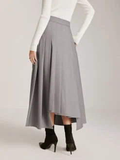 COMMENSE Asymmetrical Pleated Pockets Skirt* Skirts|Bottoms