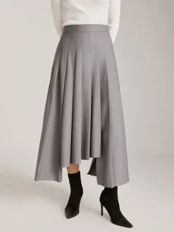COMMENSE Asymmetrical Pleated Pockets Skirt* Skirts|Bottoms