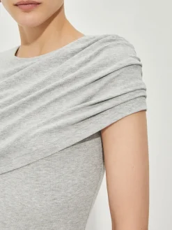 COMMENSE Asymmetrical Pleated Slim Tank Top* Tank Tops & Camis|Tops