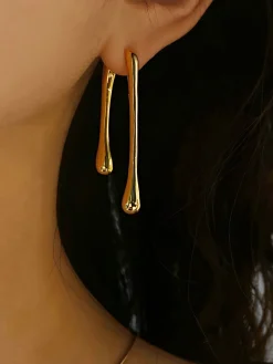 COMMENSE Asymmetrical Tear Drop Earrings* Earrings|Accessories