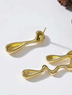 COMMENSE Asymmetrical Water Drop Earrings* Earrings|Accessories