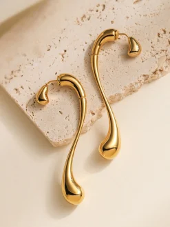 COMMENSE Asymmetrical Water Drop Earrings* Earrings|Accessories