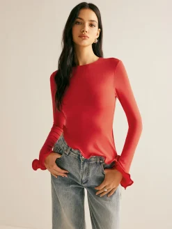 COMMENSE Asymmetrical Wave Trim Blouse* Blouses & Shirts|Tops