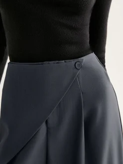 COMMENSE Asymmetrical Wide-Leg Pants* Pants|Bottoms