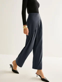 COMMENSE Asymmetrical Wide-Leg Pants* Pants|Bottoms