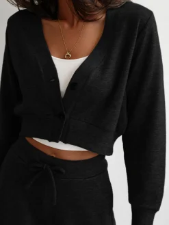 COMMENSE Athflow Crop Jacket* Outerwear|Crop Tops