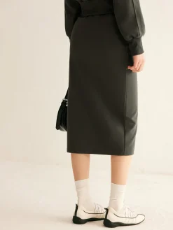 COMMENSE Athleisure Pockets Split Skirt* Skirts|Matching Sets