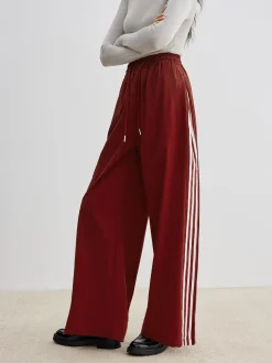 COMMENSE Athleisure Side Pinstripe Drawstring Pants* Pants|Bottoms