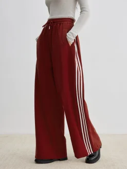 COMMENSE Athleisure Side Pinstripe Drawstring Pants* Pants|Bottoms