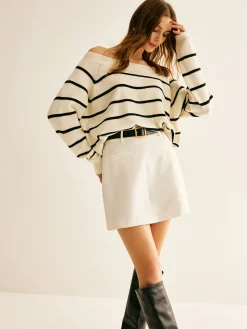 COMMENSE Back Zipper A Line Skirt Without Belt* Skirts|Bottoms