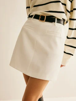 COMMENSE Back Zipper A Line Skirt Without Belt* Skirts|Bottoms