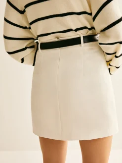 COMMENSE Back Zipper A Line Skirt Without Belt* Skirts|Bottoms