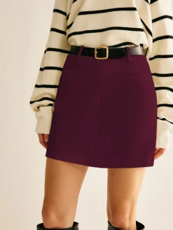 COMMENSE Back Zipper A Line Skirt Without Belt* Skirts|Bottoms