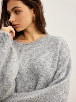 COMMENSE Backless Bow Shift Sweater* Sweater Tops|Sweaters & Cardigans