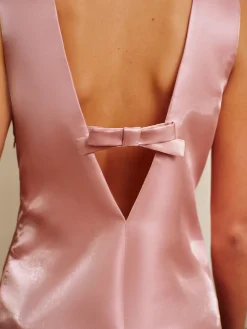 COMMENSE Backless Bow-Decor Tank Short Dress* Dresses