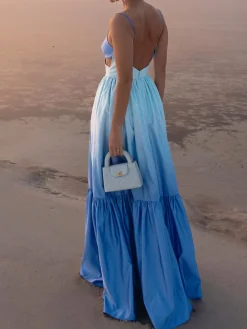 COMMENSE Backless Cutout Cami Long Dress* Cocktail & Party Dresses|Vacation Dresses