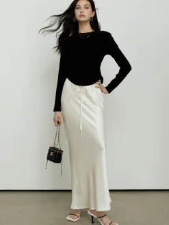 COMMENSE Backless Lace Up Long Sleeve Blouse* Blouses & Shirts