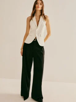 COMMENSE Backless Lapel Halter Blouse* Blouses & Shirts|Tops
