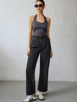 COMMENSE Backless Low Cut Tank Top* Tank Tops & Camis|Tops