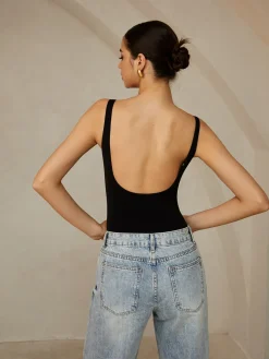 COMMENSE Backless Sleeveless Bodysuit* Bodysuits|Bodysuits