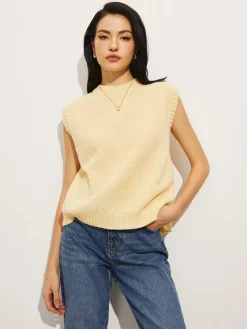 COMMENSE Backless Tie-Up Sweater Vest* Sweater Vests|Sweaters & Cardigans
