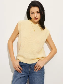 COMMENSE Backless Tie-Up Sweater Vest* Sweater Vests|Sweaters & Cardigans