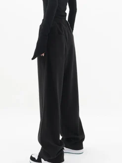 COMMENSE Baggy Solid Wide Leg Pants* Wide Leg|Pants